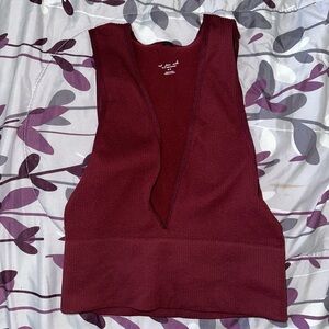 Out From Under Hailey Seamless knit Plunge Bra Top